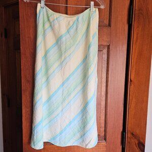 Telluride Clothing Comapny Linen Slip Skirt Sz 8